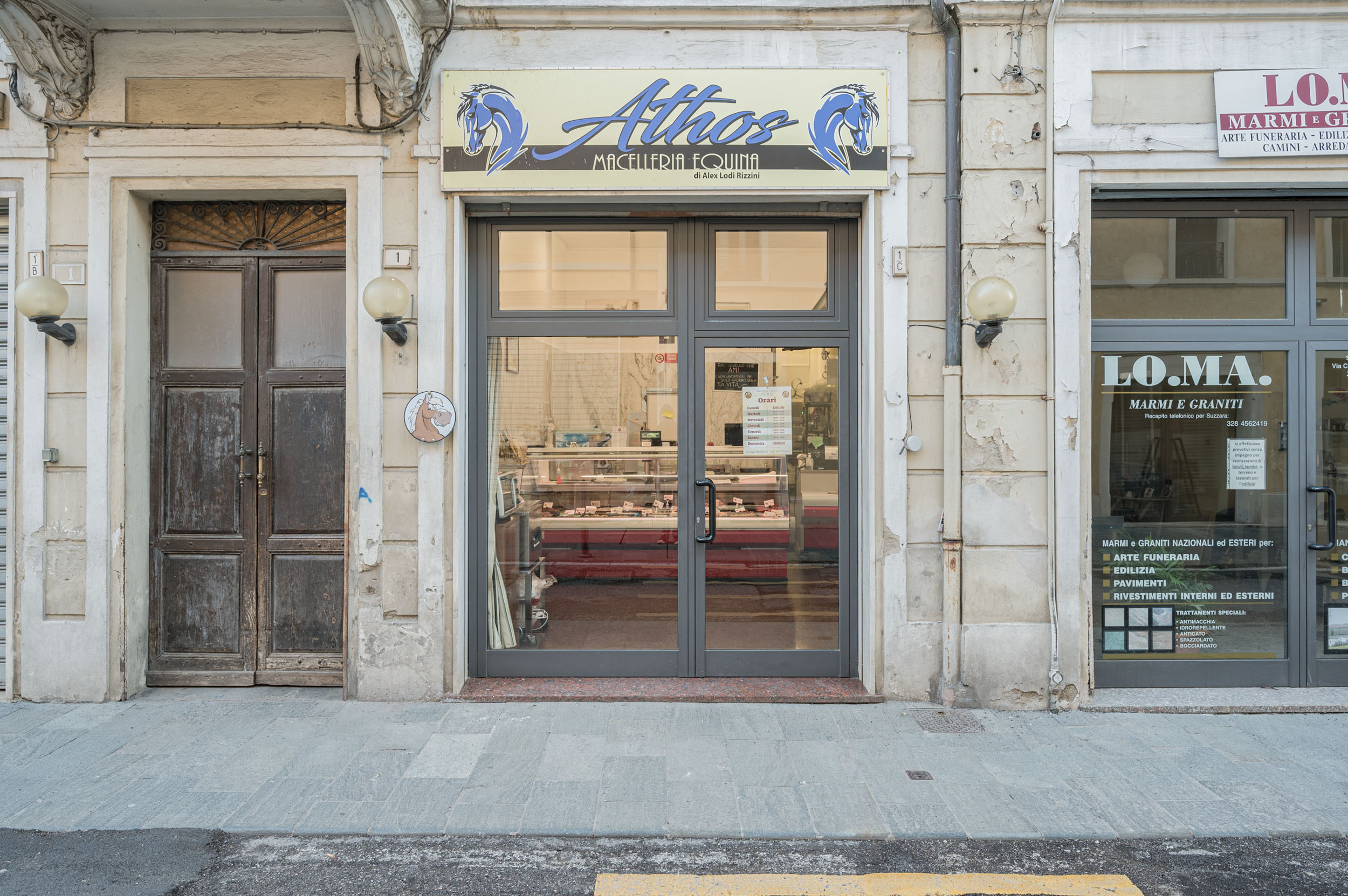 La sede della Macelleria Equina Athos